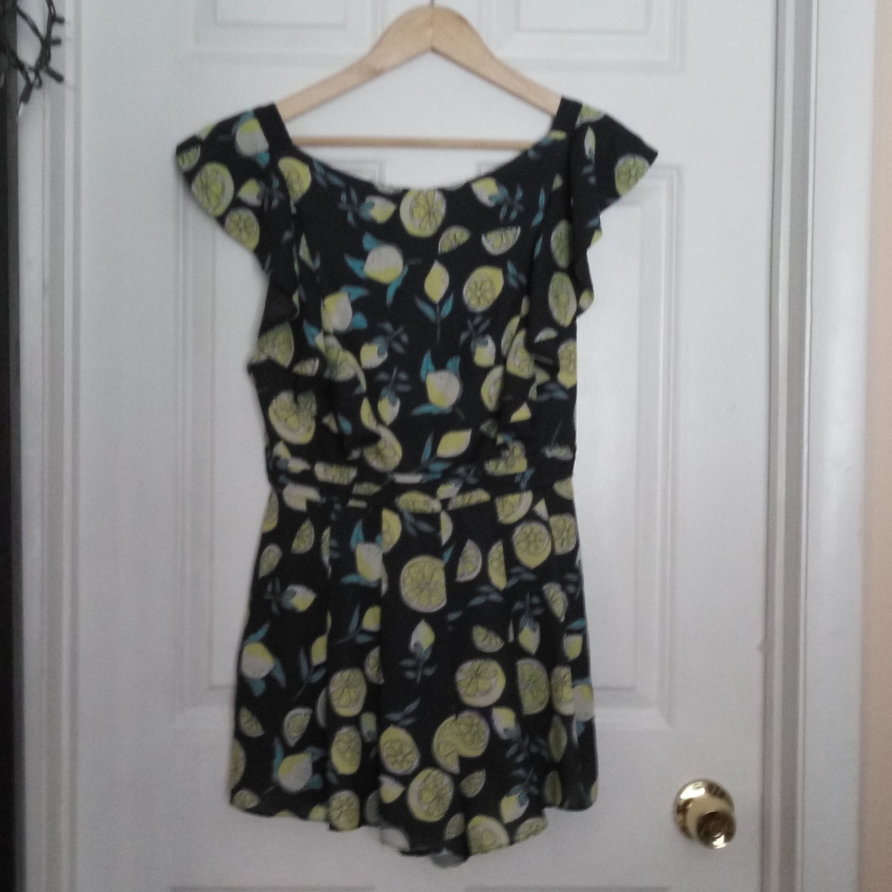 Fame & Partners The Vorsane Playsuit Romper Lemon Size 6 - Picture 6 of 15